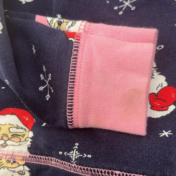 The Beaufort Bonnet Company Navy and Pink Santa Crewneck sweatshirt size 18-24m - Picture 10 of 11